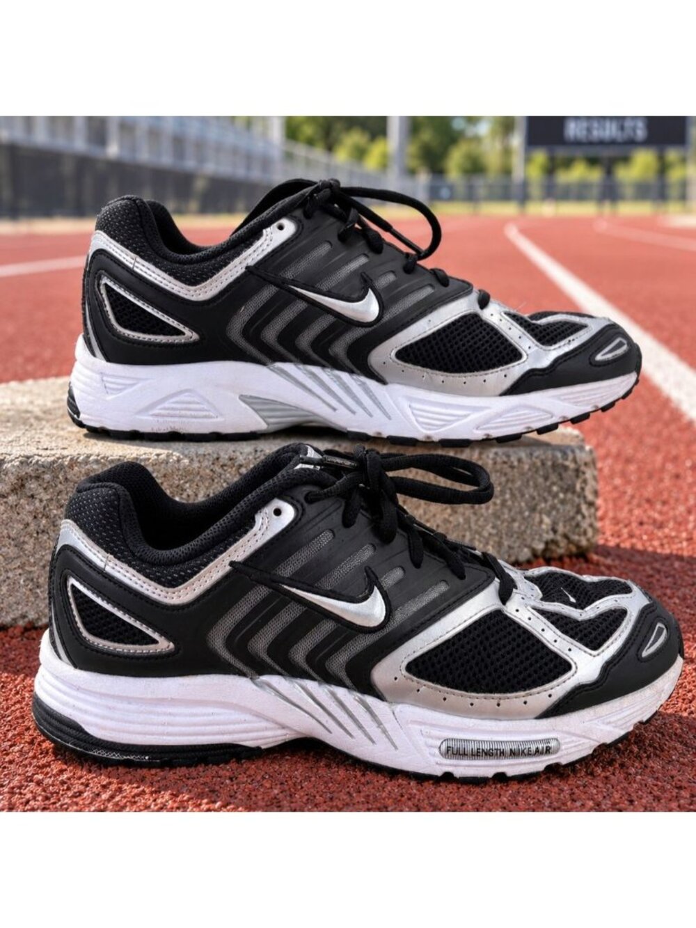 Nike Air Pegasus 2005 Running Shoes Mens Size 9.5 Black White Silver HQ3031 001